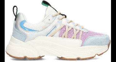 POSH by Poelman AYOKI Dames Sneakers -Wit Met Combinatie