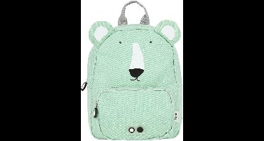 Trixie Rugzak - Mr. Polar Bear - Schooltas Waterafstotend - Boekentas voor Kind - Voor Jongens en Meisjes - Geschikt als Gymtas - Groen