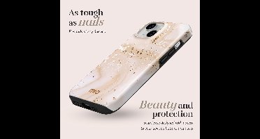 MIO by Mobilize Hoesje | Geschikt voor Apple iPhone 16e | Compatibel met MagSafe / Qi2 | Hard Shell Back Cover | Gold Marble