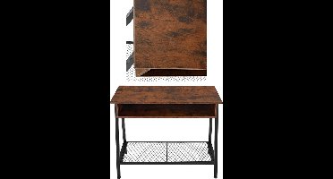 DailySupplies® Wandtafel - Dressoir Kasten - Haltafel - Bruin - Hout - Industrieel
