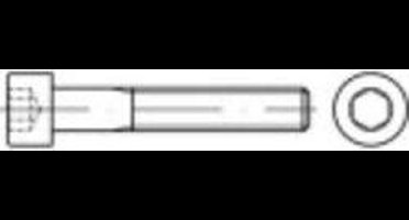 TOOLCRAFT TO-5371935 Cilinderschroeven M2,5 16 mm Binnenzeskant (inbus) ISO 4762 RVS A2 100 stuk(s)