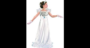 "Verkleedkostuum prinses wit voor meisjes Carnavalskleding - Verkleedkleding - 110/116"