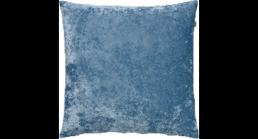Dutch Decor SKY - Sierkussen velvet 45x45 cm - Provincial Blue - lichtblauw - Inclusief binnenkussen - Luxe kussens voor woonkamer & bank