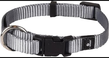 Hond Halsband Ziggi Grijs XS 20-35cm 10mm