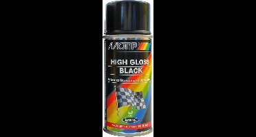 MoTip Zwart Hoogglans in Spuitbus 150ml - Kleinverpakking