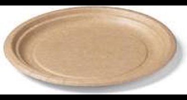 Biodore Bord naturel kraftkarton, diameter 180mm 400stuks (521029)