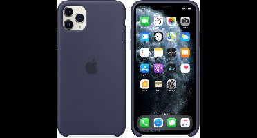 Apple - Siliconen Hoesje - iPhone 11 Pro Max - Donkerblauw