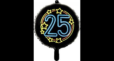 Wefiesta Folieballon 25 Neon 45 Cm Zwart