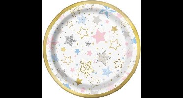 Haza Original Feestbord Twinkle Little Star 18 Cm 8 Stuks