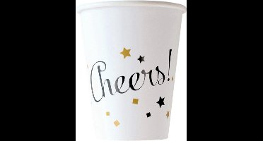 RIETHMULLER - 8 goudkleurige Happy New Year ballonnen