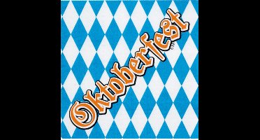 Boland - Tafeldecoratie - Oktoberfest Servetten 33x33cm 12 stuks