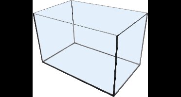 Boon Aquarium met Zwarte Kit - 45 x 28 x 28 cm - 35  - Transparant