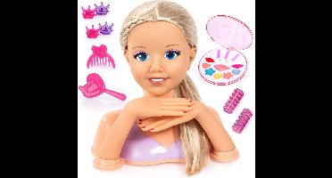 Bayer Design - kaphoofd voor make-up en hairstyling met handen, accessoires, schmink, 25 cm