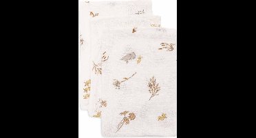 Jollein - Baby Hydrofiel Washandje - Katoen - 3 Stuks - Riverside - Baby Washand, Hydrofiele Washandjes -15x20cm