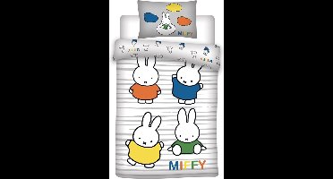 Nijntje Dekbedovertrek, Nijntje - Eenpersoons - 140 x 200 cm - Katoen