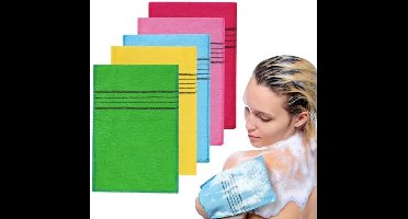 Aziatische exfoliërende handschoenen - 5 stuks - Comfortable en veilig