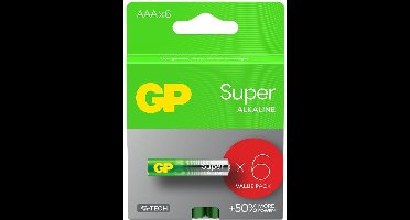 GP AAA Super Alkaline (potlood), set van 6 stuks