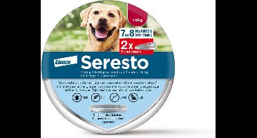 Seresto Teken- En Vlooienband Large - Anti tekenmiddel - 2 stuks > 8 Kg