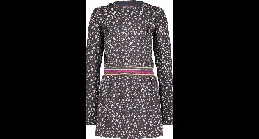 4PRESIDENT Meisjes jurk - Black Oyster Aop - Maat 152 - Meisjes jurken