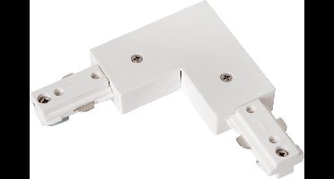 Lucide TRACK L-koppelstuk - 1-fase Railsysteem / Railverlichting - Links -Wit (Uitbreiding)