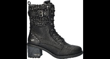 Mustang dames veterboot - Zwart - Maat 38