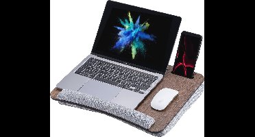 Draagbaar Laptop Bureau Tray met Kussen - Voor Laptops tot 15,6 inch