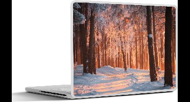 Laptop sticker - 13.3 inch - Winter - Bos - Boom - 31x22,5cm - Laptopstickers - Laptop skin - Cover