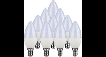 V-TAC VT-1818-N LED Lamp - SMD - E14 Houder - IP20 - Warm Wit - 3.7W - 3000K - 37 x 100mm - Set van 10