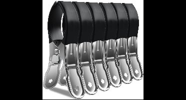 Boraboi® Set van Grote Metalen Handdoekklemmen voor Strandstoelen en Wasgoed, Windbestendig, 6 Stuks