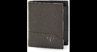 GUESS Leren Portemonnee Torino Bifold Wallet Dark Brown Donkerbruin
