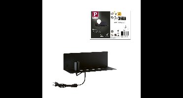 Wandlamp Devara USB C E27 1800K 110lm 230V 3,5W Zwart mat