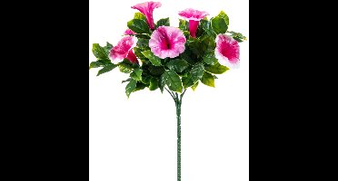 Emerald - Kunstplant Petunia UV 27cm roze - Kunstplant voor binnen