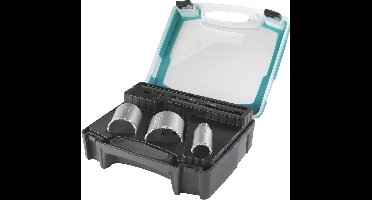 Boorkrooninzetstukken set voor metselwerk en steen - 5-delig met hardmetaal 33, 53, 68 mm