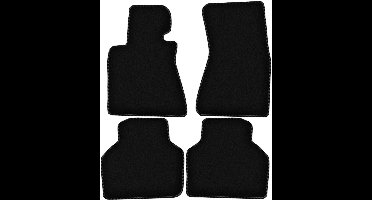 BASIC zwarte veloursmatten voor: BMW 7 E66 sedan lang (2001-2008)