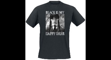 Wednesday Wednesday - Black Is My Happy Colour Unisex T-shirt - zwart - XL