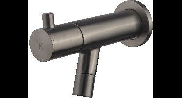 Wiesbaden Amador Toiletkraan Muurbevestiging 1/2" - Gunmetal