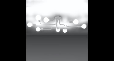 Sollux Lighting Plafondlamp Vector - 15.5x103x56cm - E27 - wit - staal