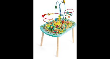 Houten treinbaan tafel met kralengolf - Hape - vanaf 18 maanden