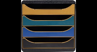 Exacompta Ladenbox Big Box 4 laden Neo Deco - Geassorteerd - 310505D
