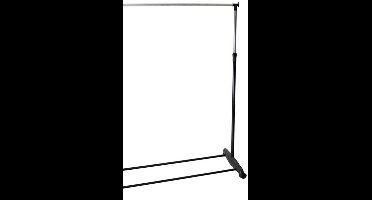 Gerimport Kledingrek - enkele stang - mobiel verrijdbaar - 90 x 160 cm