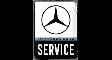 Wandbord - Mercedes Benz Service 30x40 cm