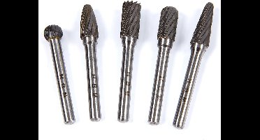 5 Delige Volhardmetalen Frezenset voor NON-FERRO