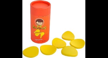 Mamamemo Chips Naturel Hout 9,5 Cm Rood/geel