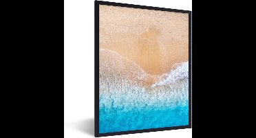 PosterMonkey - Poster - Kader - Zee - Strand - Zand - 30x40 cm - Fotolijst - Poster frame - Muurdecoratie - Kamerdecoratie - Poster in lijst - Woondecoratie