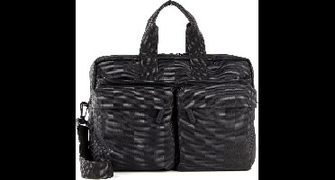MANDARINA DUCK Handtas Schoudertas met laptopvak District Briefcase Black Ink Zwart