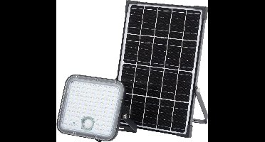LEDVANCE LED solar outdoor light Endura Outdoor black with floodlight and solar panel, 5-metre long cable, with remote control and PIR motion detector, 30 W, 4500 lm, 840, 4000 K light colour, EEK A