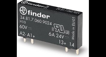 Finder 34.81.7.012.9024 FIN SSR REL 1M 2A/24VDC 12VDC