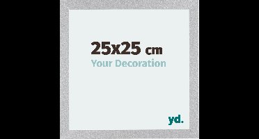Your Decoration - Fotolijst 25x25 cm - MDF - Zilver Mat - Mura