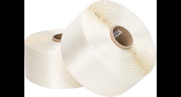Polyesterband (textielband) 19 mm x 600 meter wit