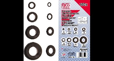 BGS Assortiment doorvoertulen rubber metrisch, 180 delig